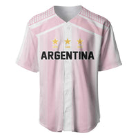 Vamos Argentina WC26 Custom Baseball Jersey Vamos Argentina History Champions Pink - Wonder Print Shop