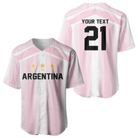 Vamos Argentina WC26 Custom Baseball Jersey Vamos Argentina History Champions Pink - Wonder Print Shop