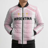 Vamos Argentina WC26 Custom Bomber Puffer Jacket Vamos Argentina History Champions Pink - Wonder Print Shop