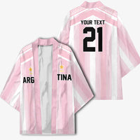 Vamos Argentina WC26 Custom Kimono Vamos Argentina History Champions Pink - Wonder Print Shop