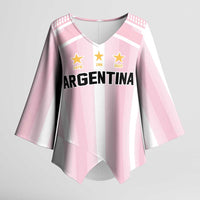 Vamos Argentina WC26 Custom Kimono Sleeve Blouse Vamos Argentina History Champions Pink - Wonder Print Shop
