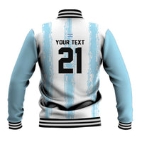 World Football 2026 Argentina Custom Baseball Jacket Past Champions Future Legends Blue - Wonder Print Shop