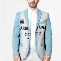 World Football 2026 Argentina Custom Blazer Past Champions Future Legends Blue - Wonder Print Shop
