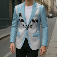 World Football 2026 Argentina Custom Blazer Past Champions Future Legends Blue - Wonder Print Shop