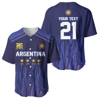 World Football 2026 Argentina Custom Baseball Jersey Past Champions Future Legends Purple - Wonder Print Shop