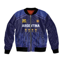 World Football 2026 Argentina Custom Bomber Jacket Past Champions Future Legends Purple - Wonder Print Shop