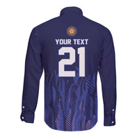 World Football 2026 Argentina Custom Long Sleeve Button Shirt Past Champions Future Legends Purple - Wonder Print Shop