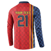 World Football 2026 Spain Custom Button Sweatshirt Vamos a Espana - Wonder Print Shop
