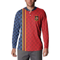 World Football 2026 Spain Custom Button Sweatshirt Vamos a Espana - Wonder Print Shop