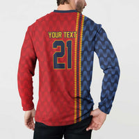 World Football 2026 Spain Custom Button Sweatshirt Vamos a Espana - Wonder Print Shop