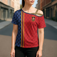 World Football 2026 Spain Custom Cross Shoulder Shirt Vamos a Espana - Wonder Print Shop