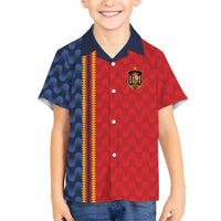 World Football 2026 Spain Custom Kid Hawaiian Shirt Vamos a Espana - Wonder Print Shop