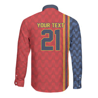 World Football 2026 Spain Custom Long Sleeve Button Shirt Vamos a Espana - Wonder Print Shop