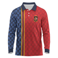 World Football 2026 Spain Custom Long Sleeve Polo Shirt Vamos a Espana - Wonder Print Shop