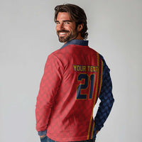 World Football 2026 Spain Custom Long Sleeve Polo Shirt Vamos a Espana - Wonder Print Shop