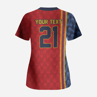 World Football 2026 Spain Custom Scrub Top Vamos a Espana - Wonder Print Shop