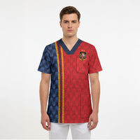World Football 2026 Spain Custom Scrub Top Vamos a Espana - Wonder Print Shop