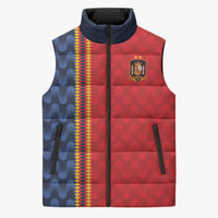 World Football 2026 Spain Custom Sleeveless Puffer Jacket Vamos a Espana - Wonder Print Shop