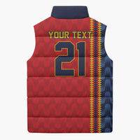 World Football 2026 Spain Custom Sleeveless Puffer Jacket Vamos a Espana - Wonder Print Shop