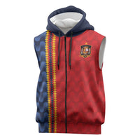 World Football 2026 Spain Custom Sleeveless Zip Hoodie Vamos a Espana - Wonder Print Shop