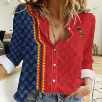 World Football 2026 Spain Custom Women Casual Shirt Vamos a Espana - Wonder Print Shop