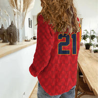 World Football 2026 Spain Custom Women Casual Shirt Vamos a Espana - Wonder Print Shop