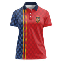 World Football 2026 Spain Custom Women Polo Shirt Vamos a Espana - Wonder Print Shop