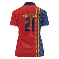 World Football 2026 Spain Custom Women Polo Shirt Vamos a Espana - Wonder Print Shop