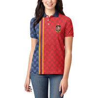World Football 2026 Spain Custom Women Polo Shirt Vamos a Espana - Wonder Print Shop