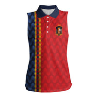 World Football 2026 Spain Custom Women Sleeveless Polo Shirt Vamos a Espana - Wonder Print Shop