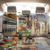 Personalized Kentucky Horse Race Back Car Seat Cover With Mint Julep Cocktail LT9 - Wonder Print Shop