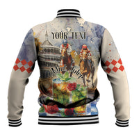 Personalized Kentucky Horse Race Baseball Jacket With Mint Julep Cocktail LT9 - Wonder Print Shop