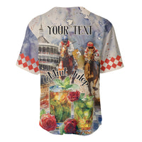 Personalized Kentucky Horse Race Baseball Jersey With Mint Julep Cocktail LT9 - Wonder Print Shop