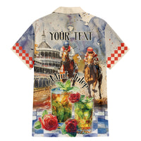 Personalized Kentucky Horse Race Family Matching Mermaid Dress and Hawaiian Shirt With Mint Julep Cocktail LT9 - Wonder Print Shop