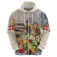 Personalized Kentucky Horse Race Hoodie With Mint Julep Cocktail - Wonder Print Shop