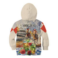 Personalized Kentucky Horse Race Kid Hoodie With Mint Julep Cocktail - Wonder Print Shop