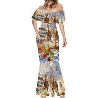 Personalized Kentucky Horse Race Mermaid Dress With Mint Julep Cocktail - Wonder Print Shop
