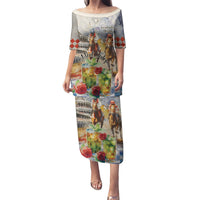 Personalized Kentucky Horse Race Puletasi With Mint Julep Cocktail - Wonder Print Shop