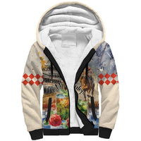 Personalized Kentucky Horse Race Sherpa Hoodie With Mint Julep Cocktail - Wonder Print Shop