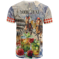 Personalized Kentucky Horse Race T Shirt With Mint Julep Cocktail - Wonder Print Shop