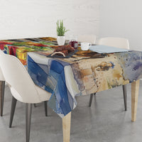 Personalized Kentucky Horse Race Tablecloth With Mint Julep Cocktail - Wonder Print Shop