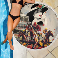 Personalized Kentucky Ladies Beach Blanket The Run For The Roses Derby LT9 - Wonder Print Shop
