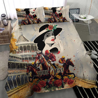 Personalized Kentucky Ladies Bedding Set The Run For The Roses Derby LT9 - Wonder Print Shop