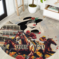Personalized Kentucky Ladies Round Carpet The Run For The Roses Derby