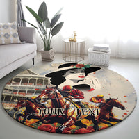 Personalized Kentucky Ladies Round Carpet The Run For The Roses Derby