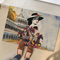 Personalized Kentucky Ladies Rubber Doormat The Run For The Roses Derby - Wonder Print Shop