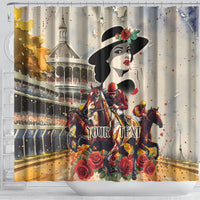 Personalized Kentucky Ladies Shower Curtain The Run For The Roses Derby