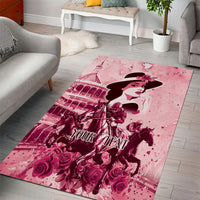 Personalized Kentucky Ladies Area Rug The Run For The Roses Derby - Pink Out LT9 - Wonder Print Shop