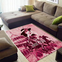 Personalized Kentucky Ladies Area Rug The Run For The Roses Derby - Pink Out LT9 - Wonder Print Shop