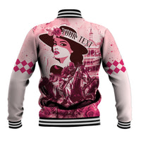Personalized Kentucky Ladies Baseball Jacket The Run For The Roses Derby - Pink Out LT9 - Wonder Print Shop